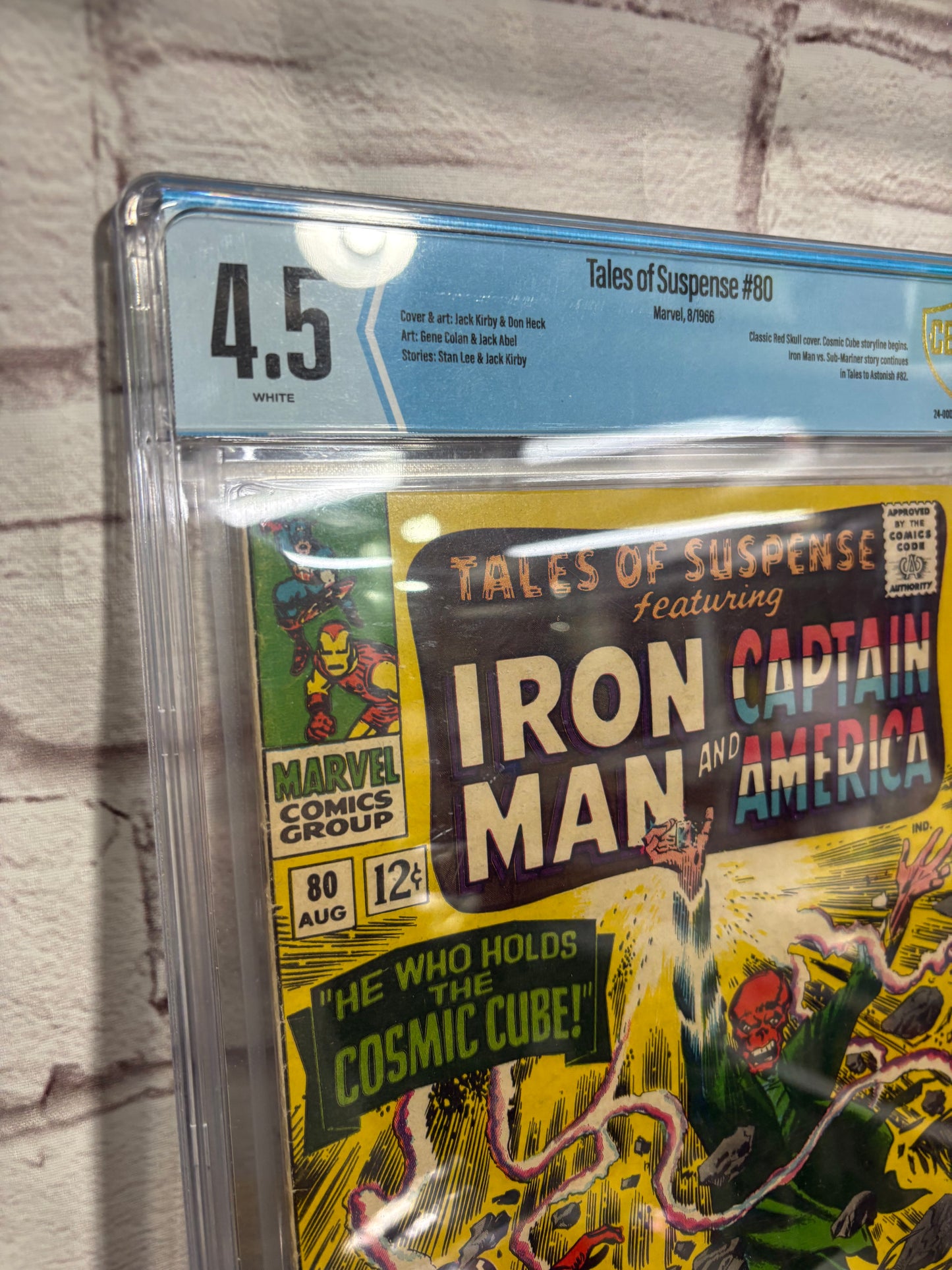 Tales of suspense #80 4.5 Grade- Captain America versus red skull first appearance of cosmic cube