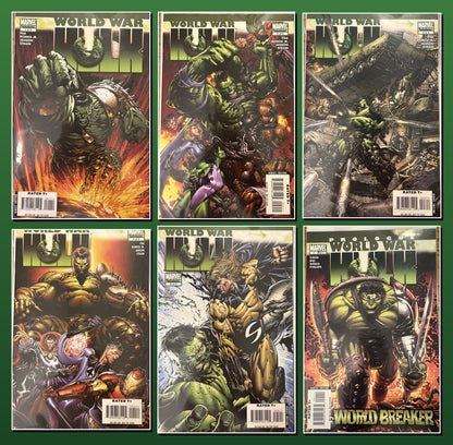 World War Hulk Complete Set #1-5 + World Breaker Prologue — Marvel 2007 (Pak / Romita Jr.)