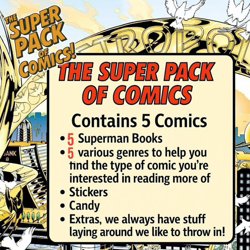 The Super Pack of Comics! - Includes 10 Comic Books, Stickers, Candy & Extras