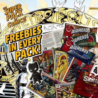 The Super Pack of Comics! - Includes 10 Comic Books, Stickers, Candy & Extras