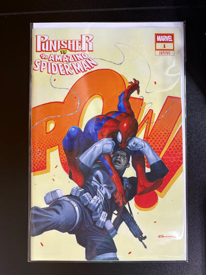Punisher vs. Spider-Man #1 Fabrizio De Tommaso Trade Dress Variant (616 Comics/Comics Elite Exclusive, LTD 3000) no