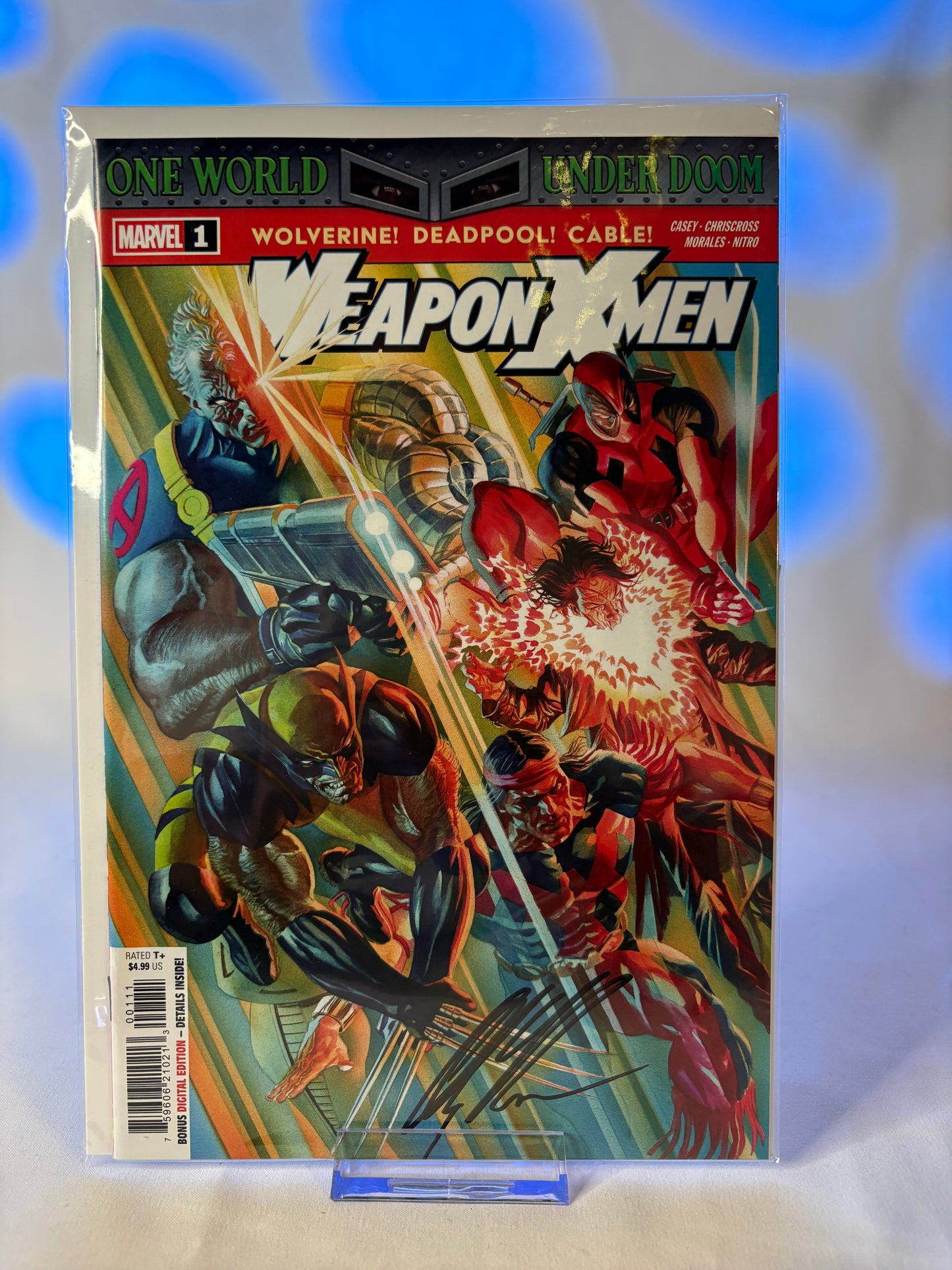 Weapon X-Men #1 — Alex Ross Signed Main Cover with COA