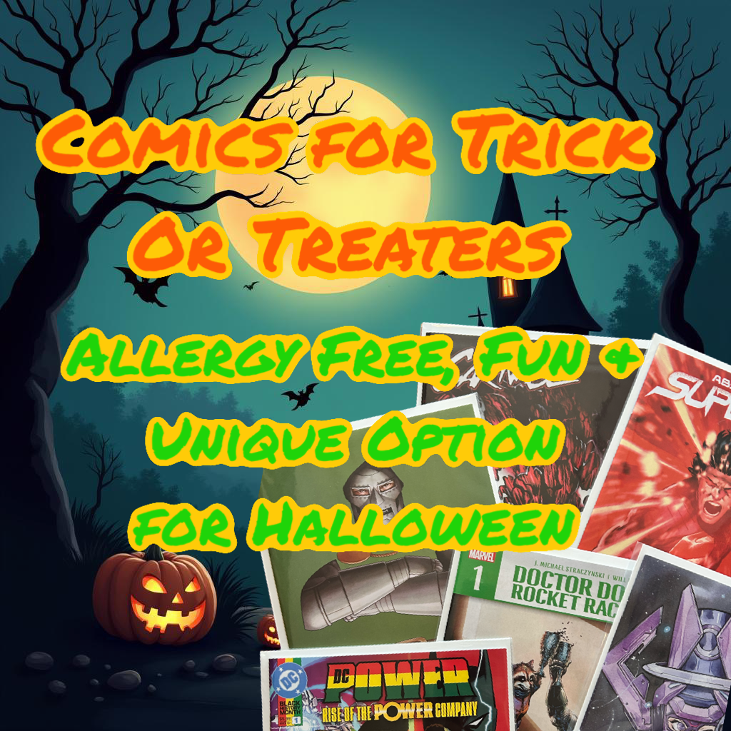 Halloween Comics for Trick-or-Treaters - Allergy-Free Fun Unique Option with 20 Comics per Pack Perfect for Kids & Parents