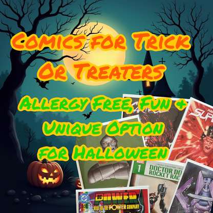 Halloween Comics for Trick-or-Treaters - Allergy-Free Fun Unique Option with 20 Comics per Pack Perfect for Kids & Parents