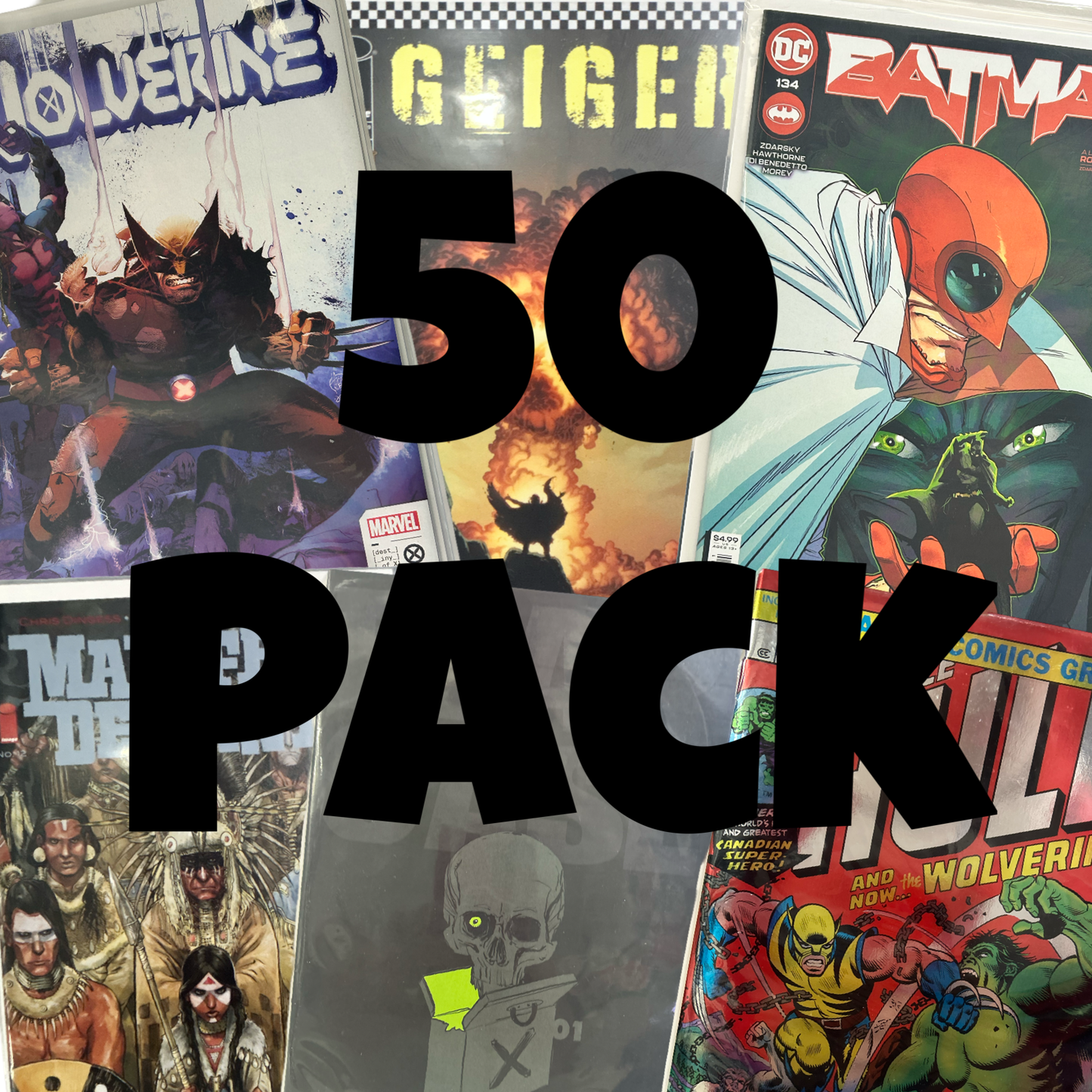 50-Pack of Amazing Comics for All Ages - Perfect Gift Set for Superhero Movie Fans New Readers Collectors - Affordable Fun Comic Book Adventure - 2025 Edition