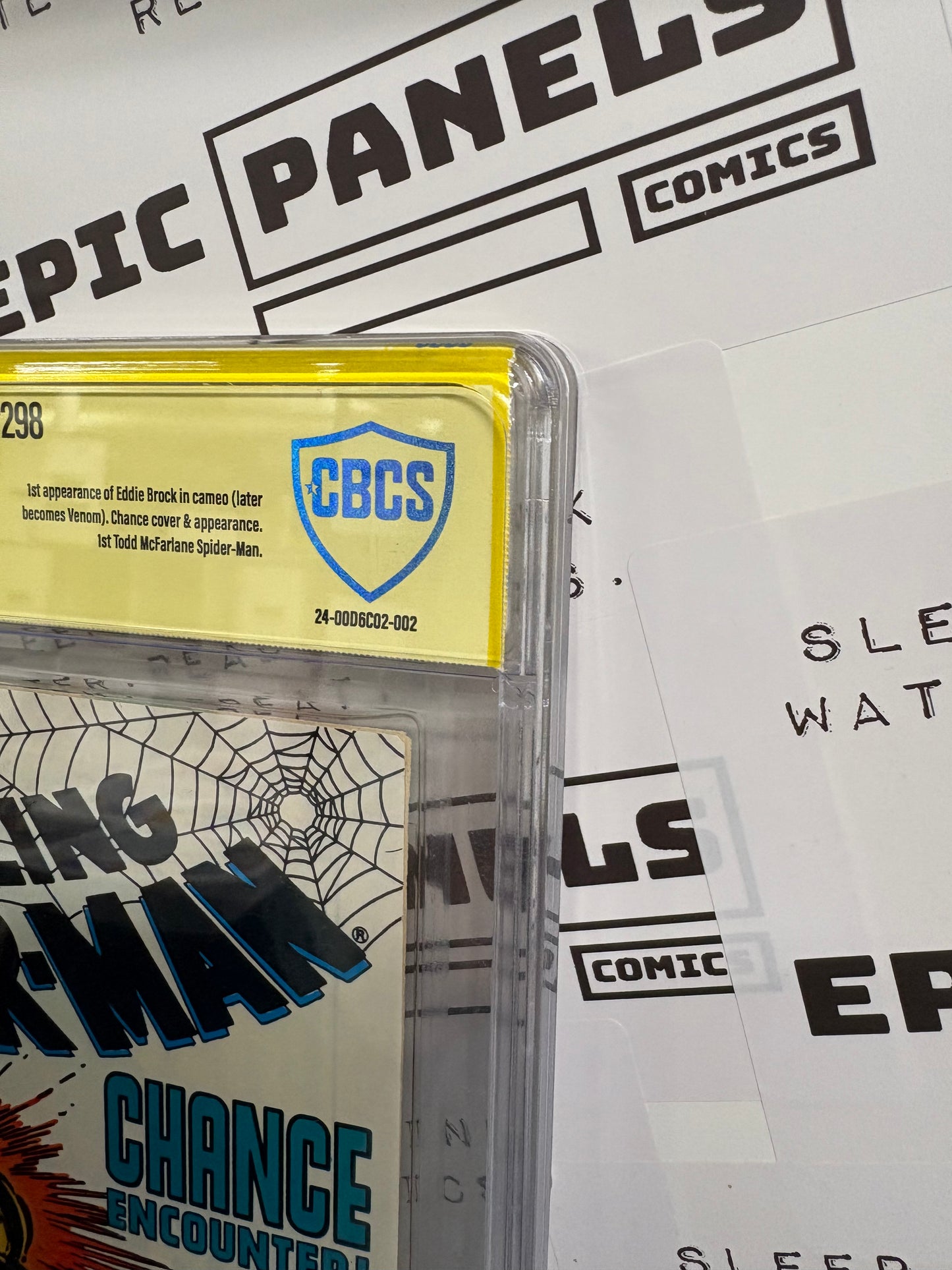 Amazing Spider-Man #298 (Marvel, 1988) — CBCS 9.2 — Signed by Todd McFarlane — 1st McFarlane on ASM; Eddie Brock (Venom) cameo