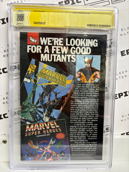 Amazing Spider-Man #298 (Marvel, 1988) — CBCS 9.2 — Signed by Todd McFarlane — 1st McFarlane on ASM; Eddie Brock (Venom) cameo