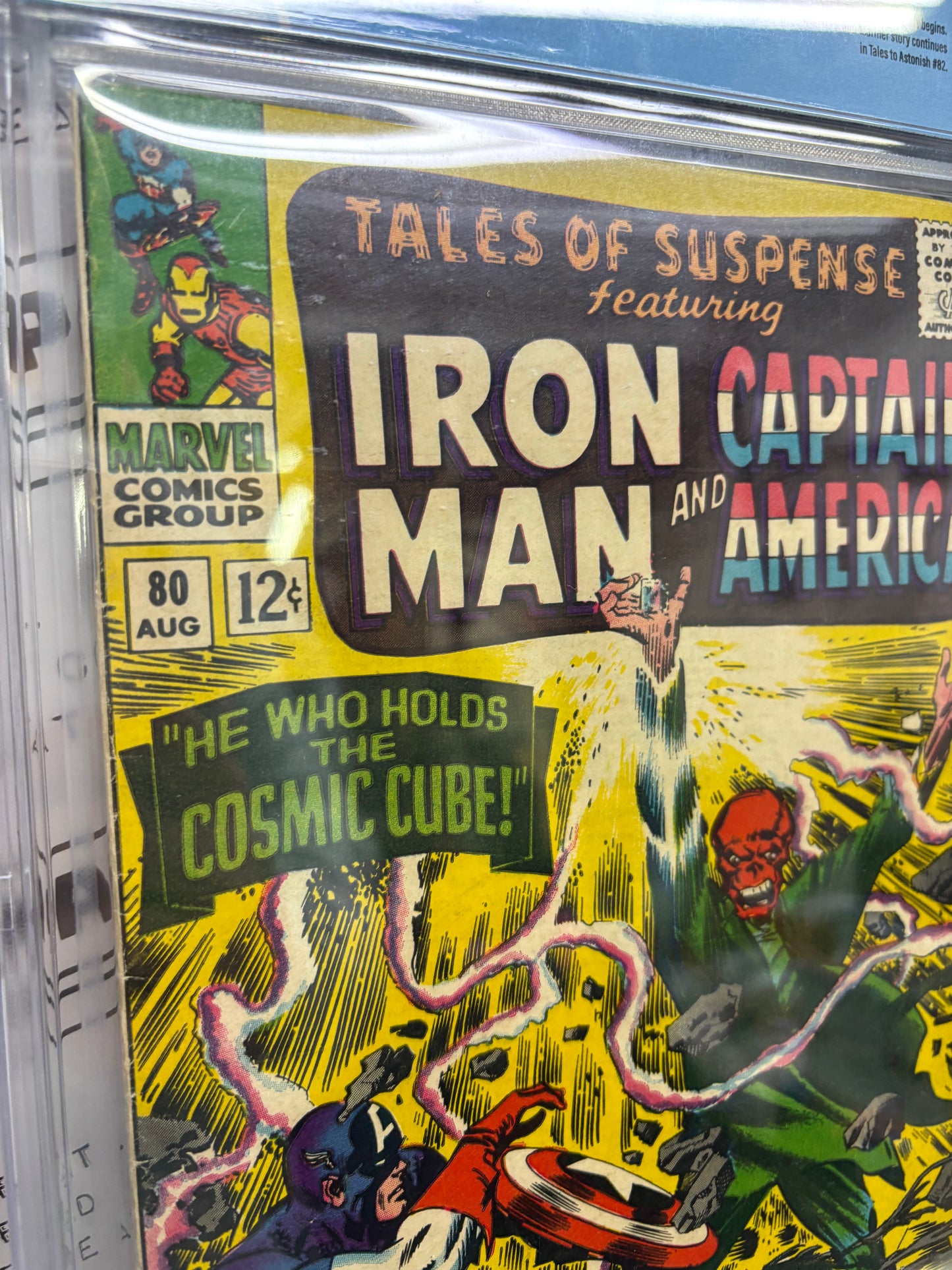 Tales of Suspense #80 (Marvel, 1966) — CBCS 4.5 — Jack Kirby Cover & Art / Story by Stan Lee — Iron Man vs. The Red Skull / Cosmic Cube Storyline