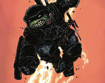 TMNT: The Last Ronin #1 interior art - Michelangelo the last surviving turtle - IDW Publishing