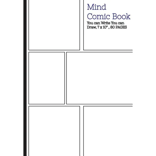 Mind Comic Book - 6 Panel,7"x10", 80 Pages, Make Your Own Comic Books