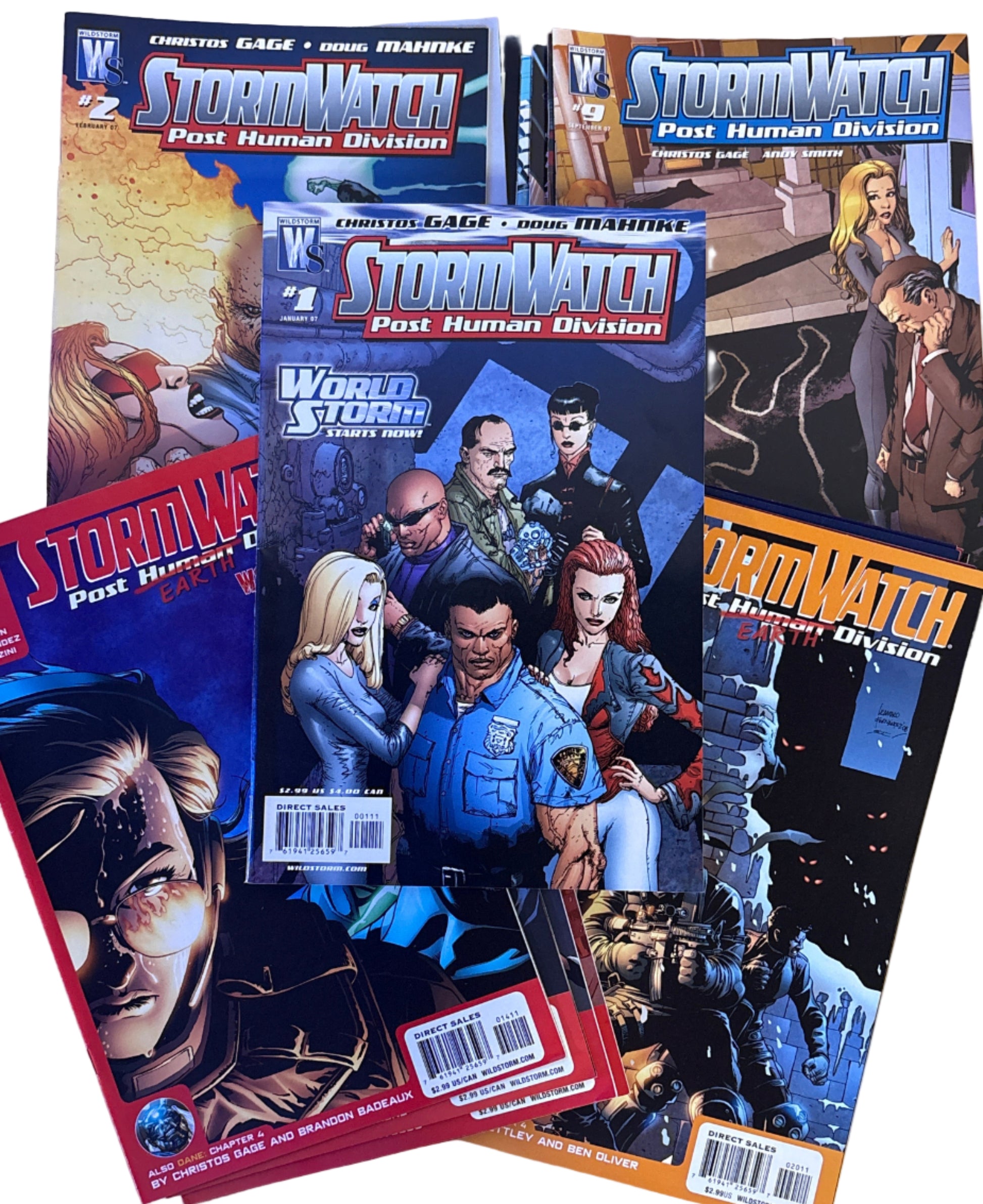 Collection of comic books on a wooden surface