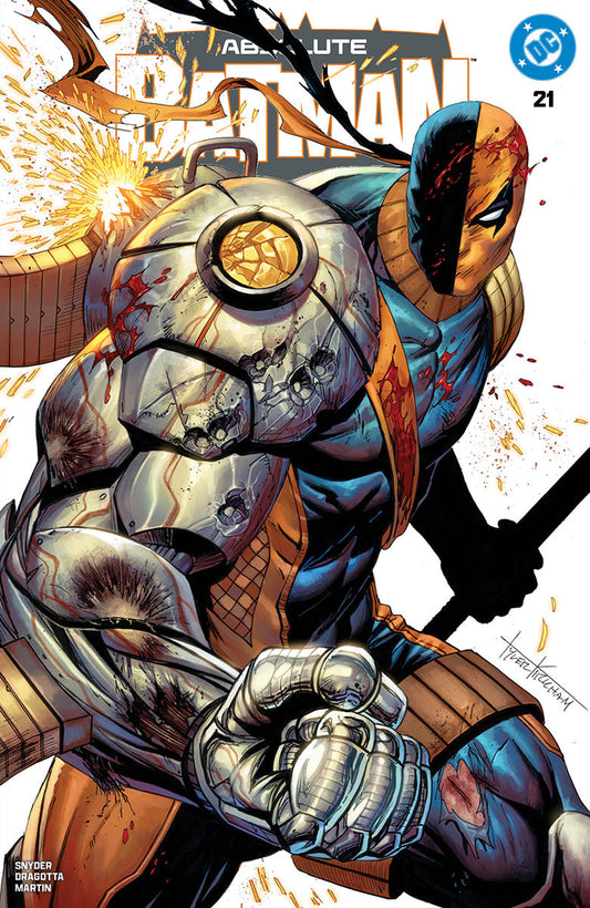 Absolute Batman #21 Tyler Kirkham battle damaged Deathstroke variant cover – Unknown Comics exclusive