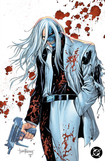 Absolute Batman #21 Tyler Kirkham battle damaged Two-Face foil virgin cover, alternate view – Unknown Comics exclusive