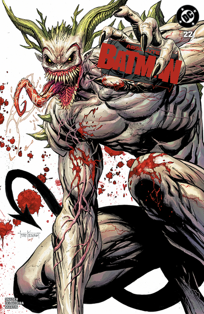 Absolute Batman #22 Tyler Kirkham Joker battle damaged cover – Unknown Comics exclusive