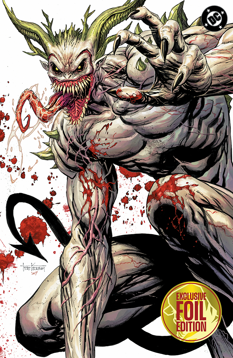 Absolute Batman #22 Tyler Kirkham Joker battle damaged foil variant cover – Unknown Comics exclusive