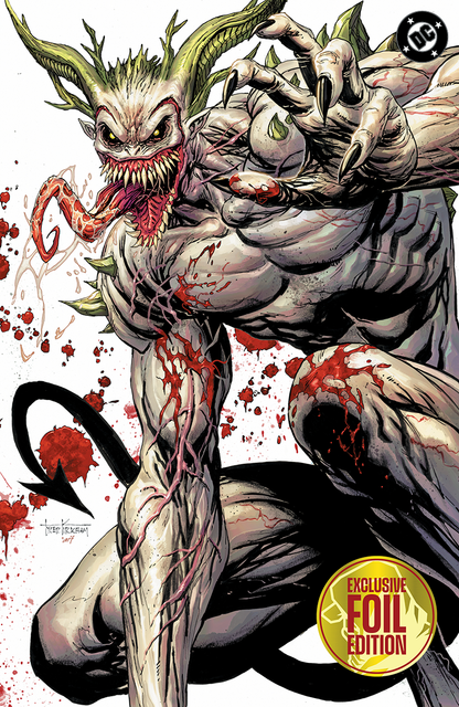 Absolute Batman #22 Tyler Kirkham Joker battle damaged foil variant cover – Unknown Comics exclusive