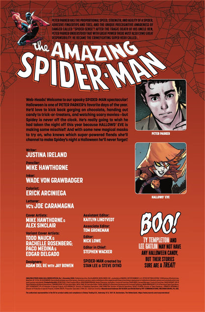 Amazing Spider-Man: Halloween Special #1 interior preview page — Hallows' Eve