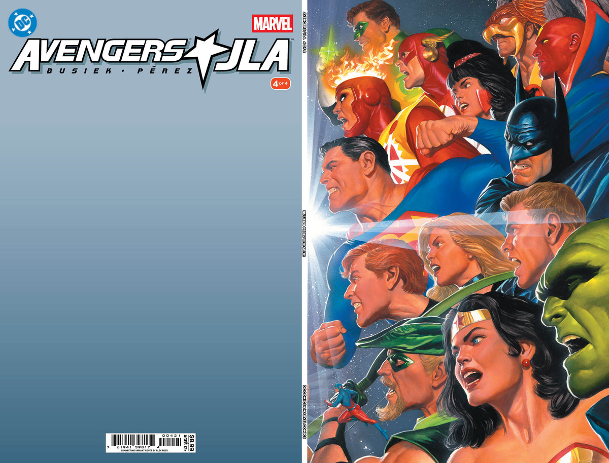 Avengers/JLA #4 Facsimile Edition — Alex Ross connecting variant cover (reference, not included)