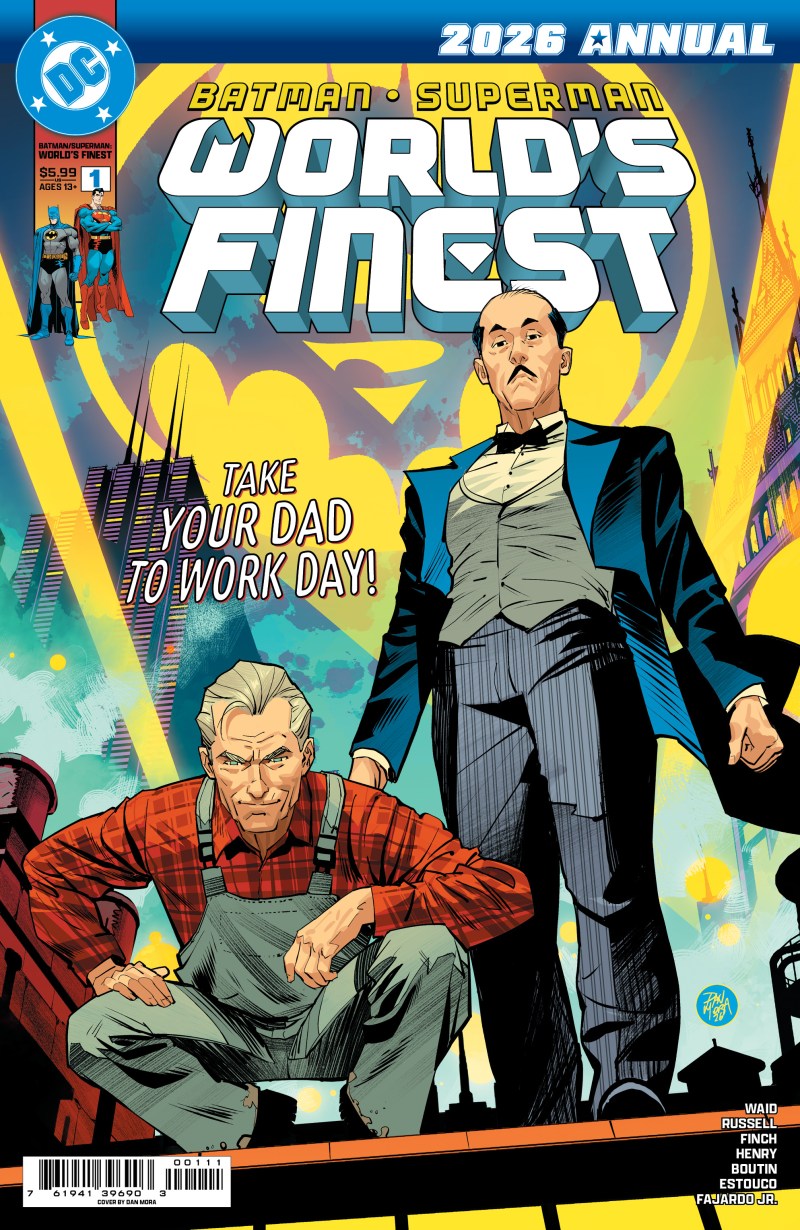 Cover of Batman/Superman: World's Finest 2026 Annual #1 Cover A Dan Mora — Cover A art by Dan Mora featuring Batman and Superman, DC Comics 2026