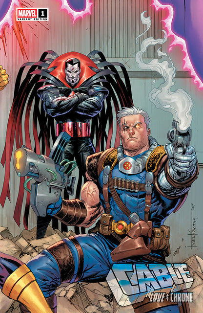 Cable: Love & Chrome #1 Tyler Kirkham connecting cover variant – Unknown Comics exclusive