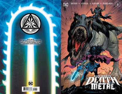 Dark Nights Death Metal #4 Tyler Kirkham variant cover, alternate view – Unknown Comics exclusive