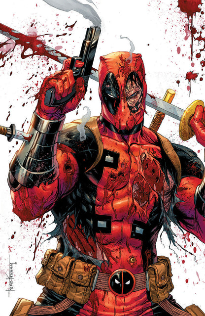 Deadpool / Wolverine #1 Tyler Kirkham MegaCon 2025 virgin premium battle damaged variant cover – Unknown Comics exclusive