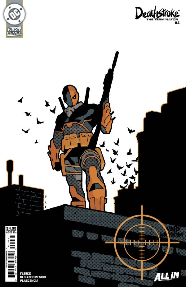 Cover of Deathstroke the Terminator #4 Cover C — card stock variant art by David Aja featuring Deathstroke, DC Comics 2026