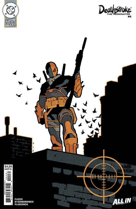 Cover of Deathstroke the Terminator #4 Cover C — card stock variant art by David Aja featuring Deathstroke, DC Comics 2026