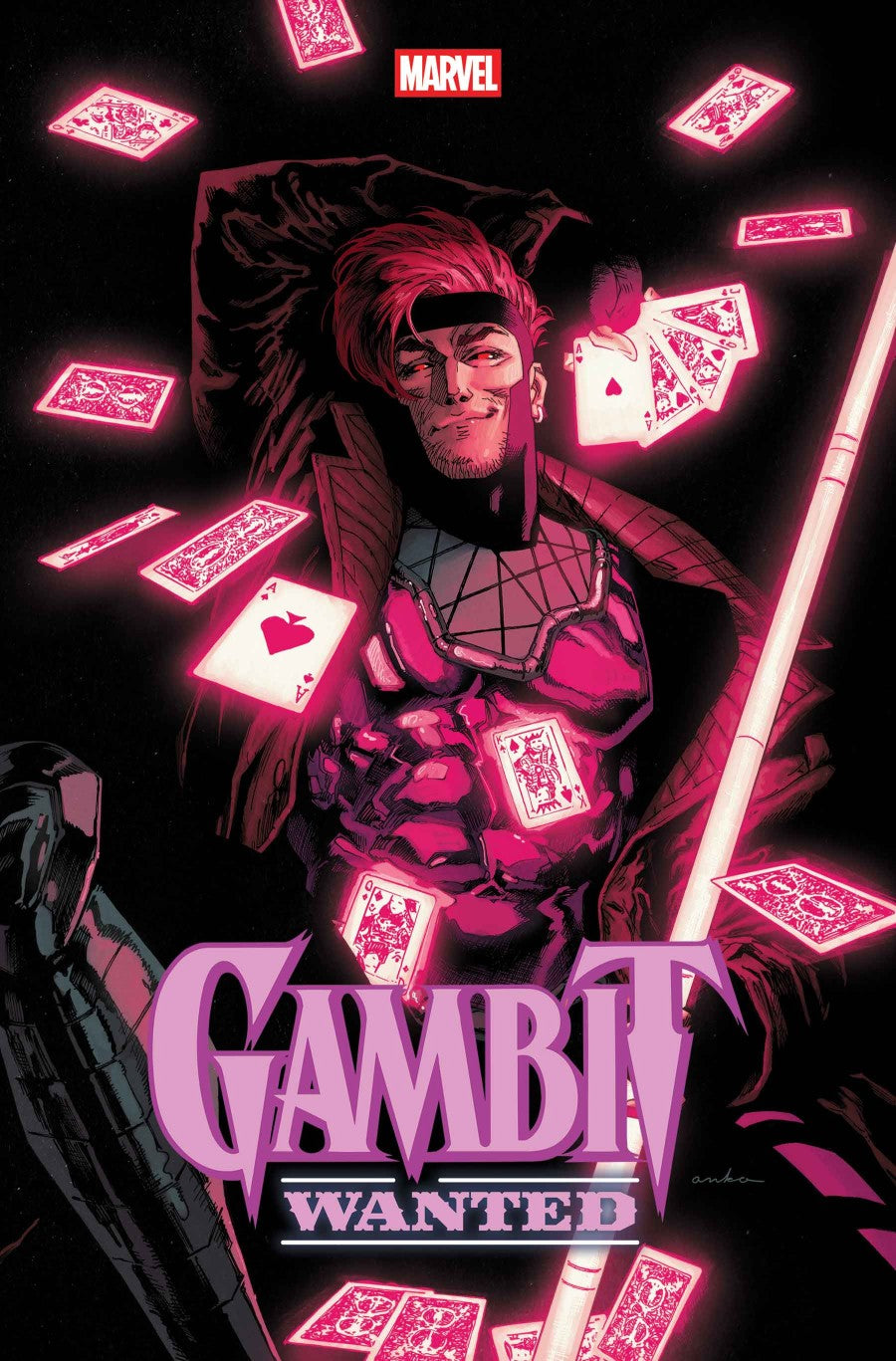 Cover of Gambit: Wanted #1 — Kris Anka foil variant featuring Gambit, Marvel Comics 2026