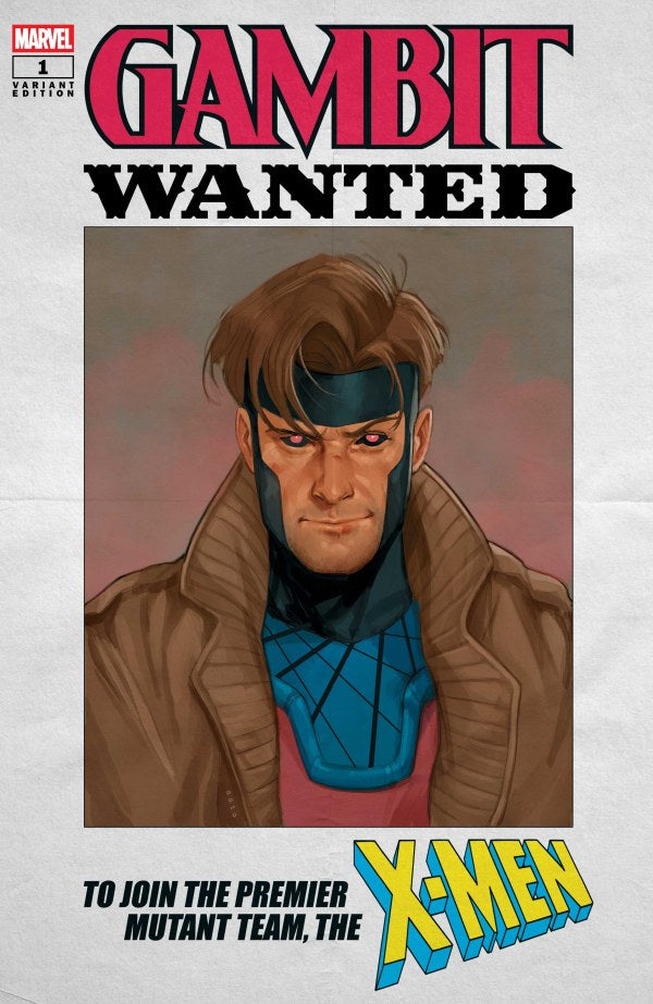 Cover of Gambit: Wanted #1 — Phil Noto 'Wanted' variant A featuring Gambit, Marvel Comics 2026