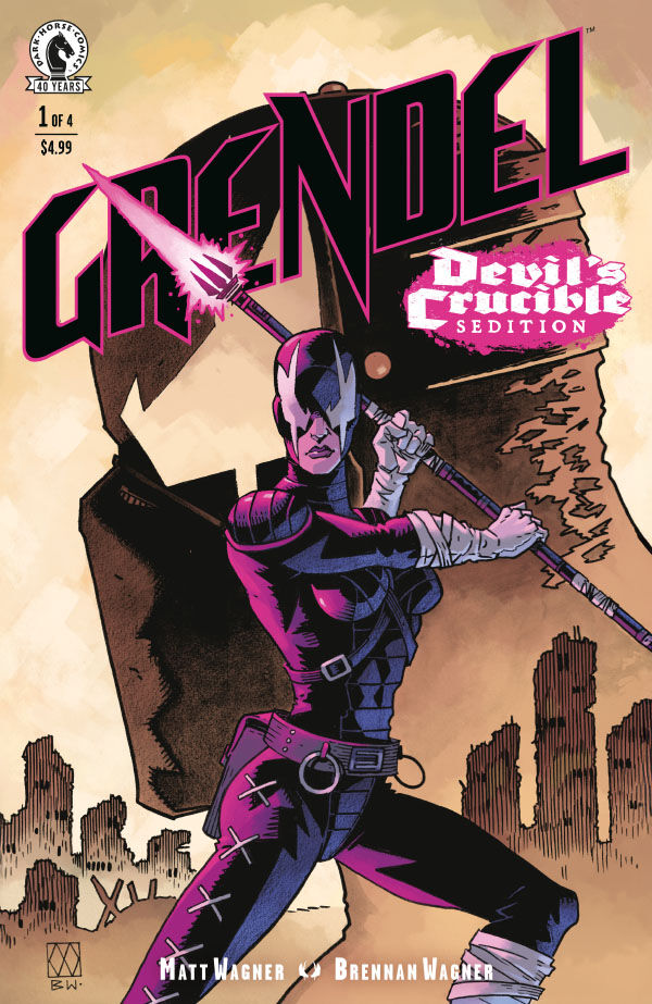 Cover of Grendel: Devil's Crucible – Sedition #1 — Cover A art by Matt Wagner featuring Grendel Prime, Dark Horse Comics 2026