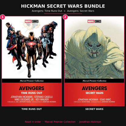 Hickman Secret Wars Bundle: Time Runs Out + Secret Wars TPs [Marvel Premier Collection]