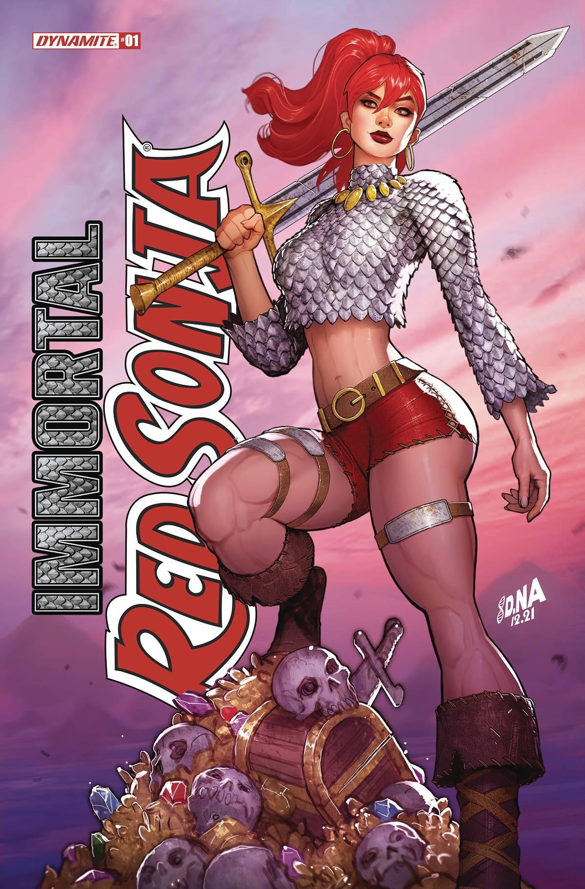 Immortal Red Sonja #1 David Nakayama variant, signed by David Nakayama – Unknown Comics exclusive