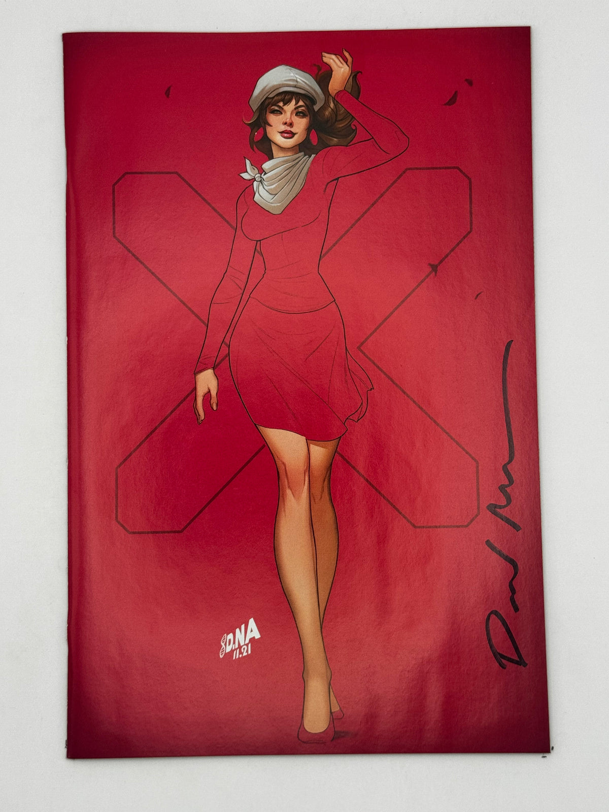 Inferno #4 David Nakayama virgin variant, photo of signed copy