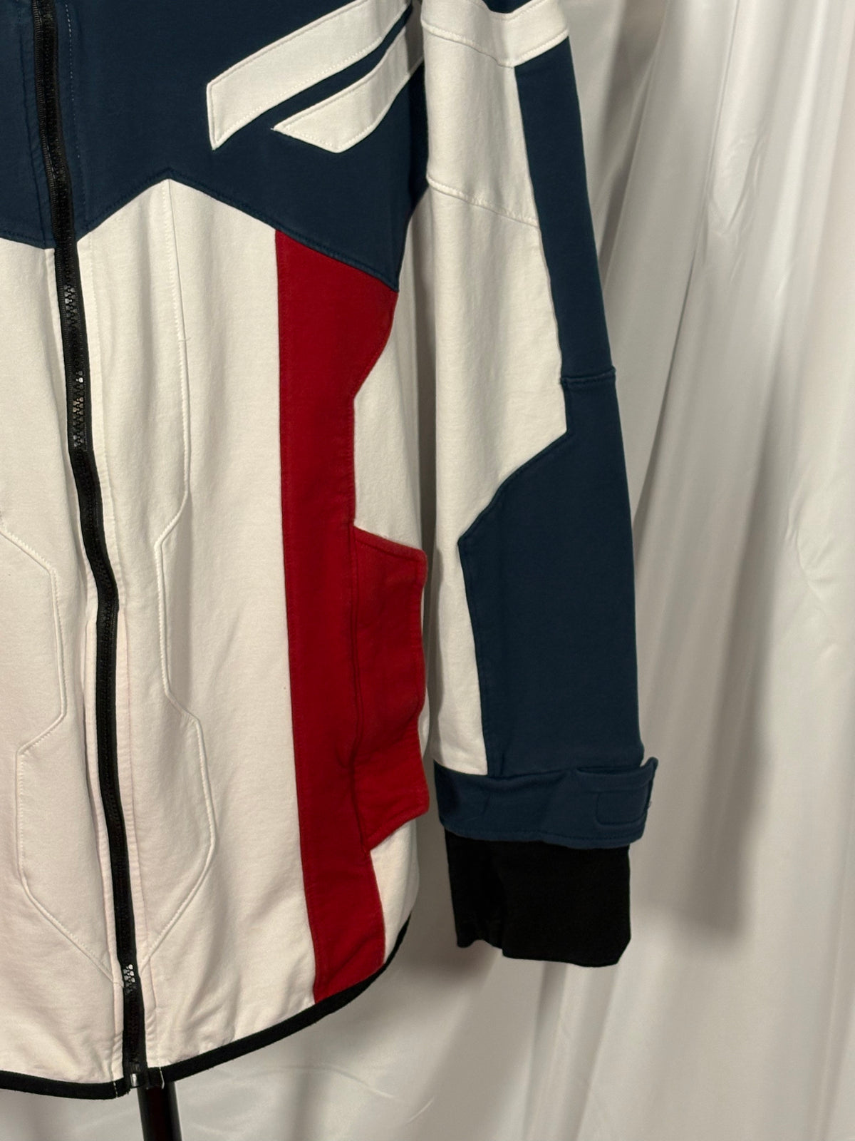 SuperX hoodie front detail