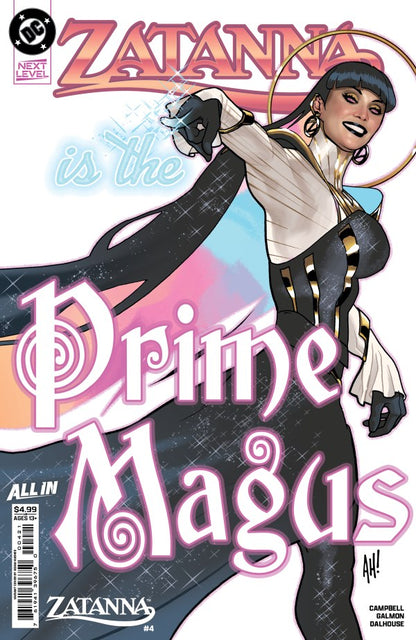 Cover of Zatanna (2026) #4 Cover B by Adam Hughes card stock variant, DC Comics