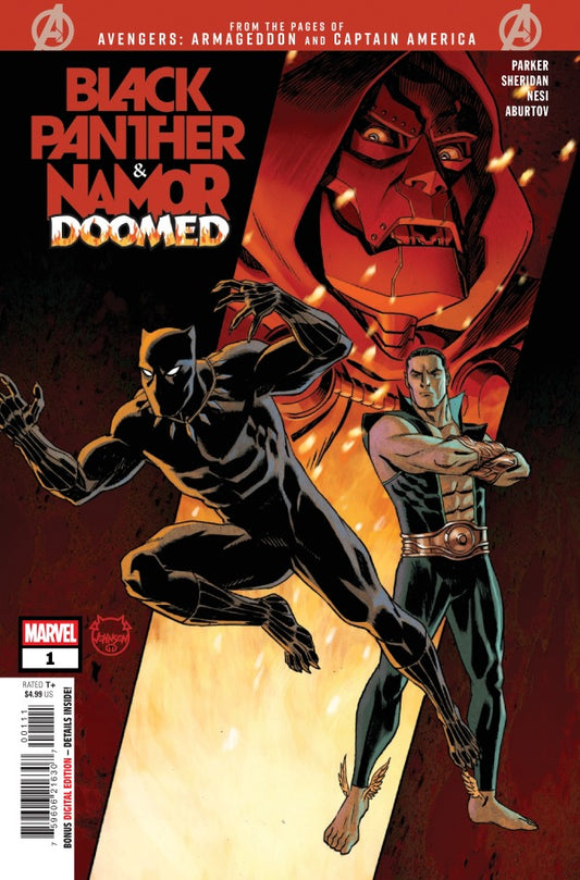 Black Panther / Namor: Doomed #1 Cover A Dave Johnson comic book cover