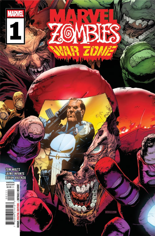 Marvel Zombies: War Zone #1 Cover A Tony Parker comic book cover