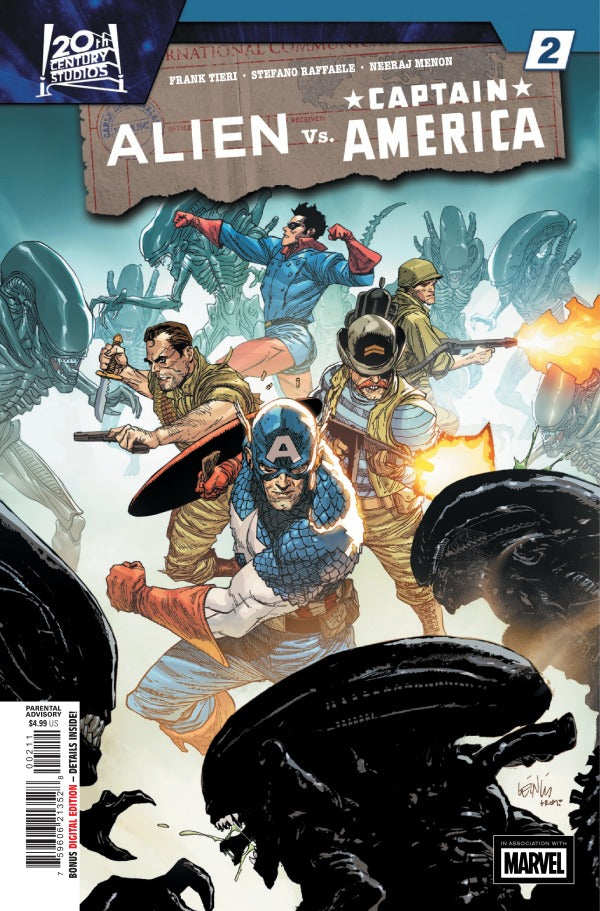 Alien vs. Captain America #2 Cover