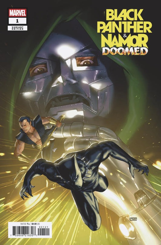 Black Panther / Namor: Doomed #1 Taurin Clarke Variant comic book cover