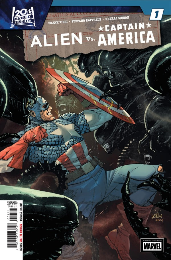 Alien vs. Captain America #1 Cover