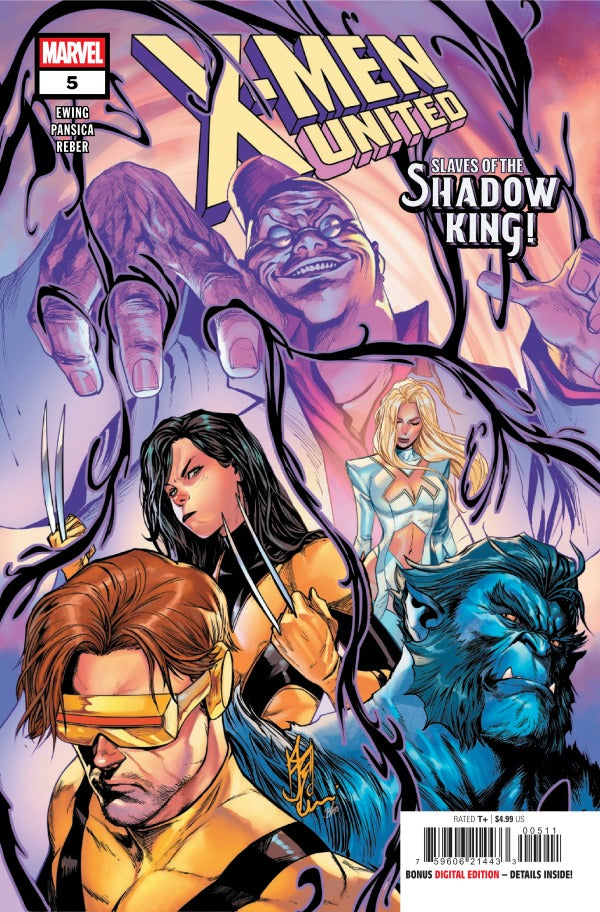 Cover of X-Men United #5 David Nakayama Color Block Blue Variant — Color Block Blue variant cover art by David Nakayama featuring Iceman against a vivid blue background, Marvel Comics 2026