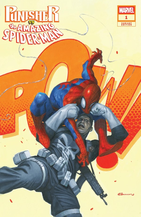 Punisher vs. Spider-Man #1 Fabrizio De Tommaso Trade Dress Variant cover art