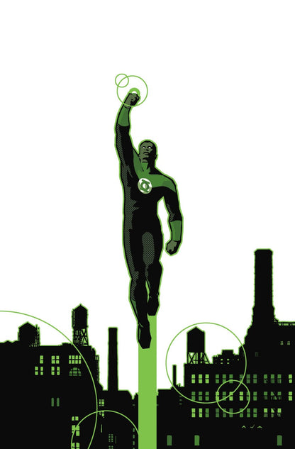 Cover of Green Lantern #39 Cover B David Aja Variant — card stock variant art by David Aja featuring John Stewart rising over a stark city skyline, DC Comics 2026