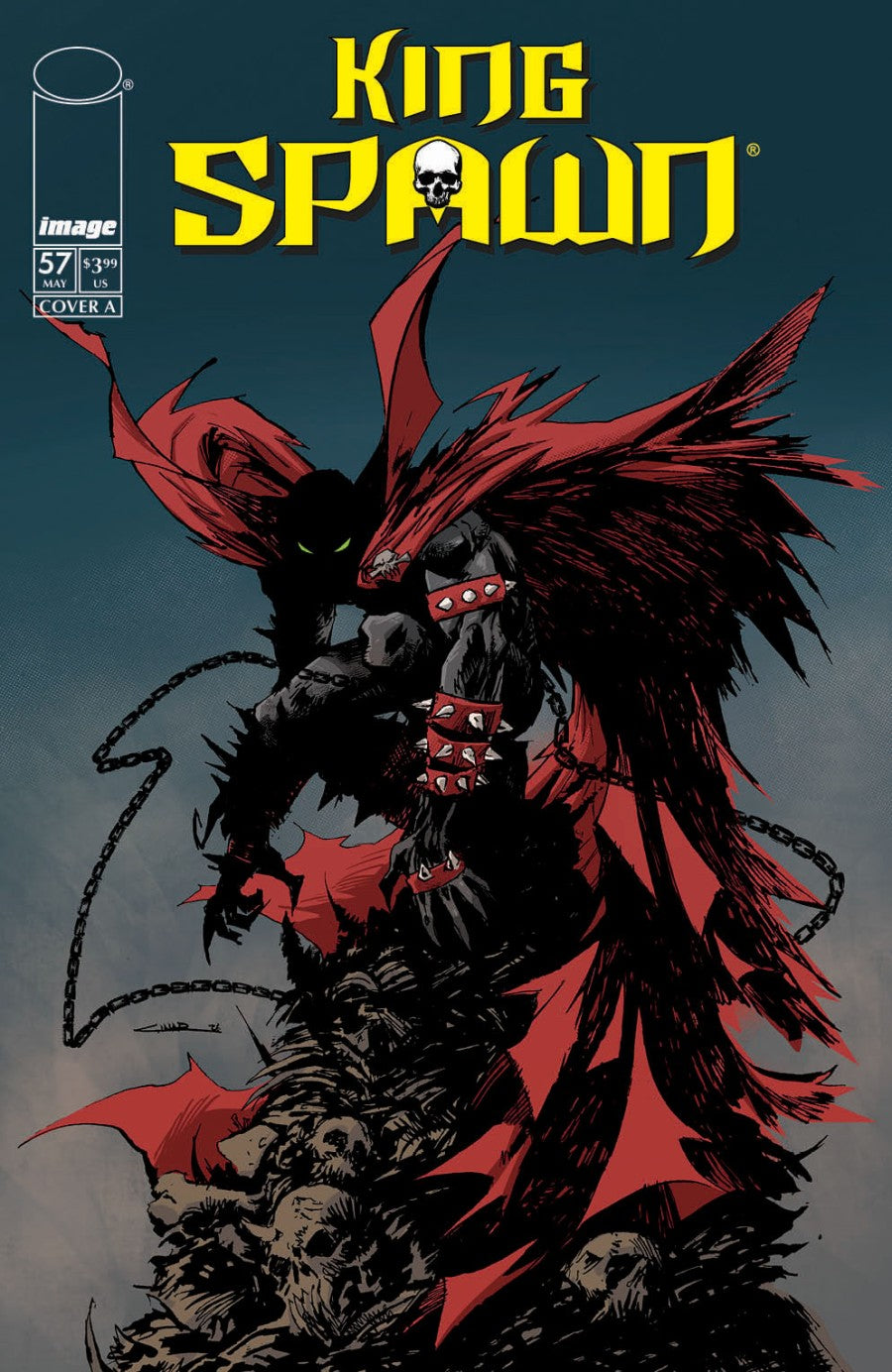 Cover of King Spawn #57 Cover A variant art by Yildiray Cinar, Image Comics