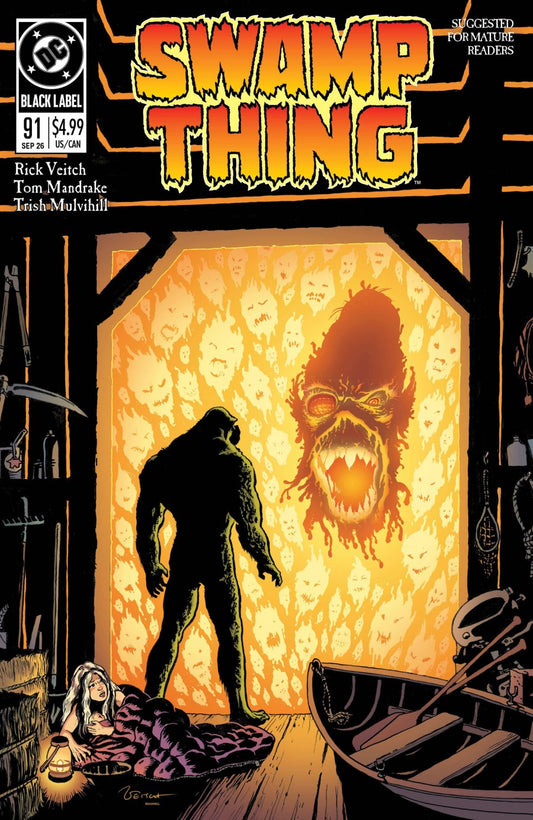 Cover of Swamp Thing 1989 #4 by Rick Veitch, DC Comics