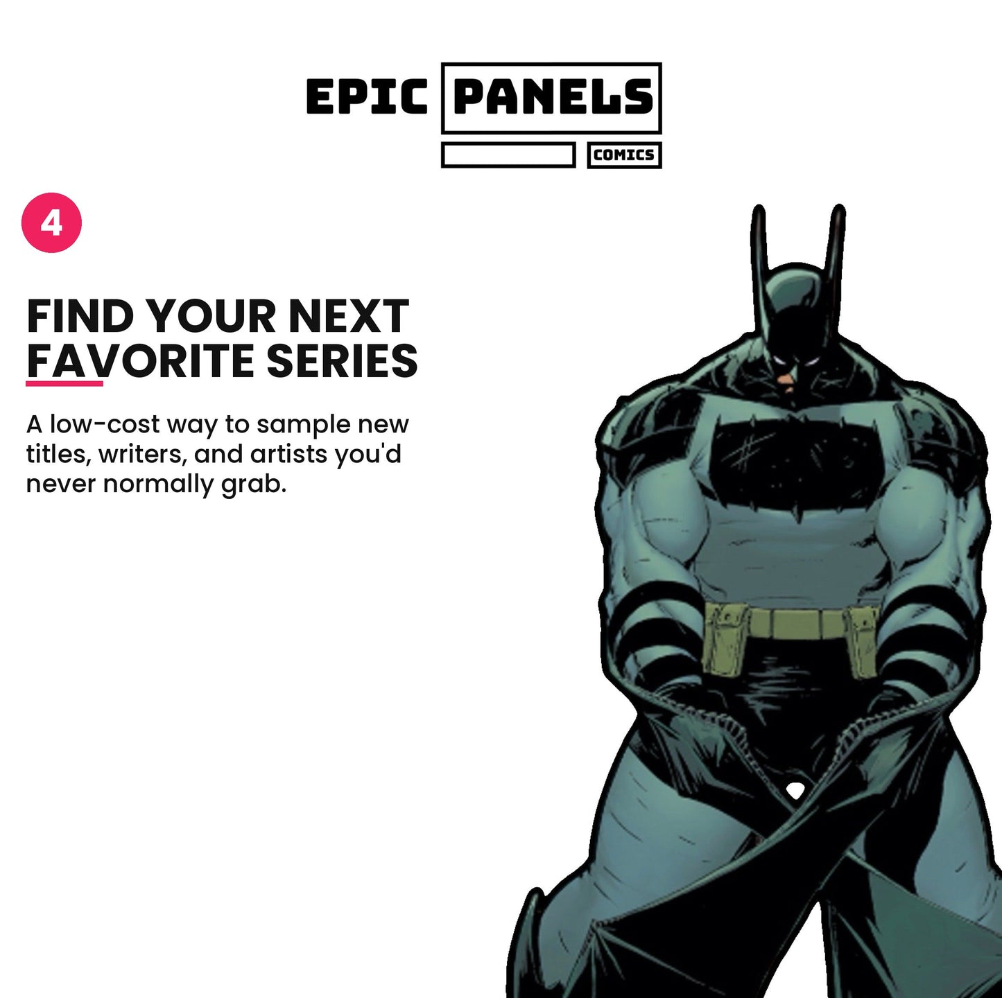 Infographic: Epic Panels 5-Pack of New Comics mystery bundle helps comic readers discover new series, writers, and artists at low cost