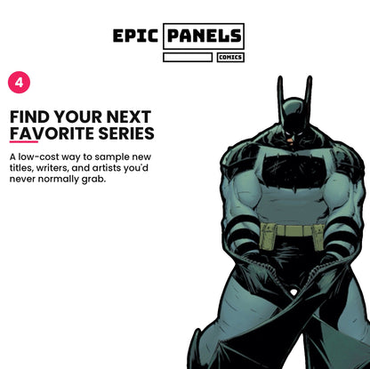 Infographic: Epic Panels 5-Pack of New Comics mystery bundle helps comic readers discover new series, writers, and artists at low cost