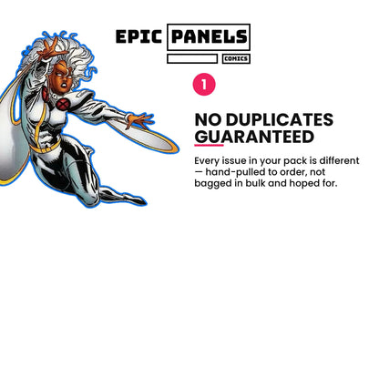 Infographic: Epic Panels 5-Pack of New Comics guarantees no duplicate issues — every mystery comic bundle is hand-pulled to order, not bagged in bulk