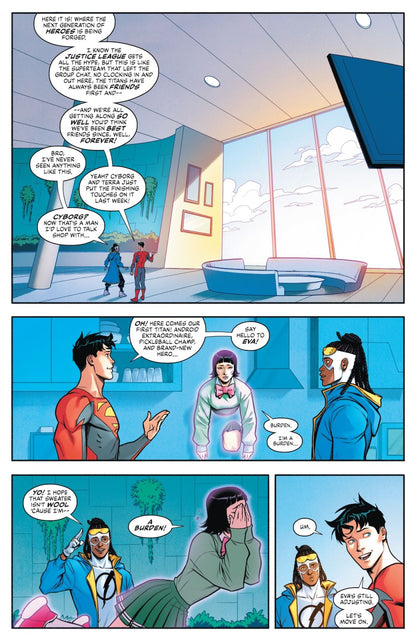 New Titans #38 interior preview — Static tours Titans HQ